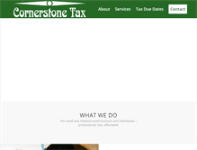 Tablet Screenshot of cornerstonetaxhillsboro.com